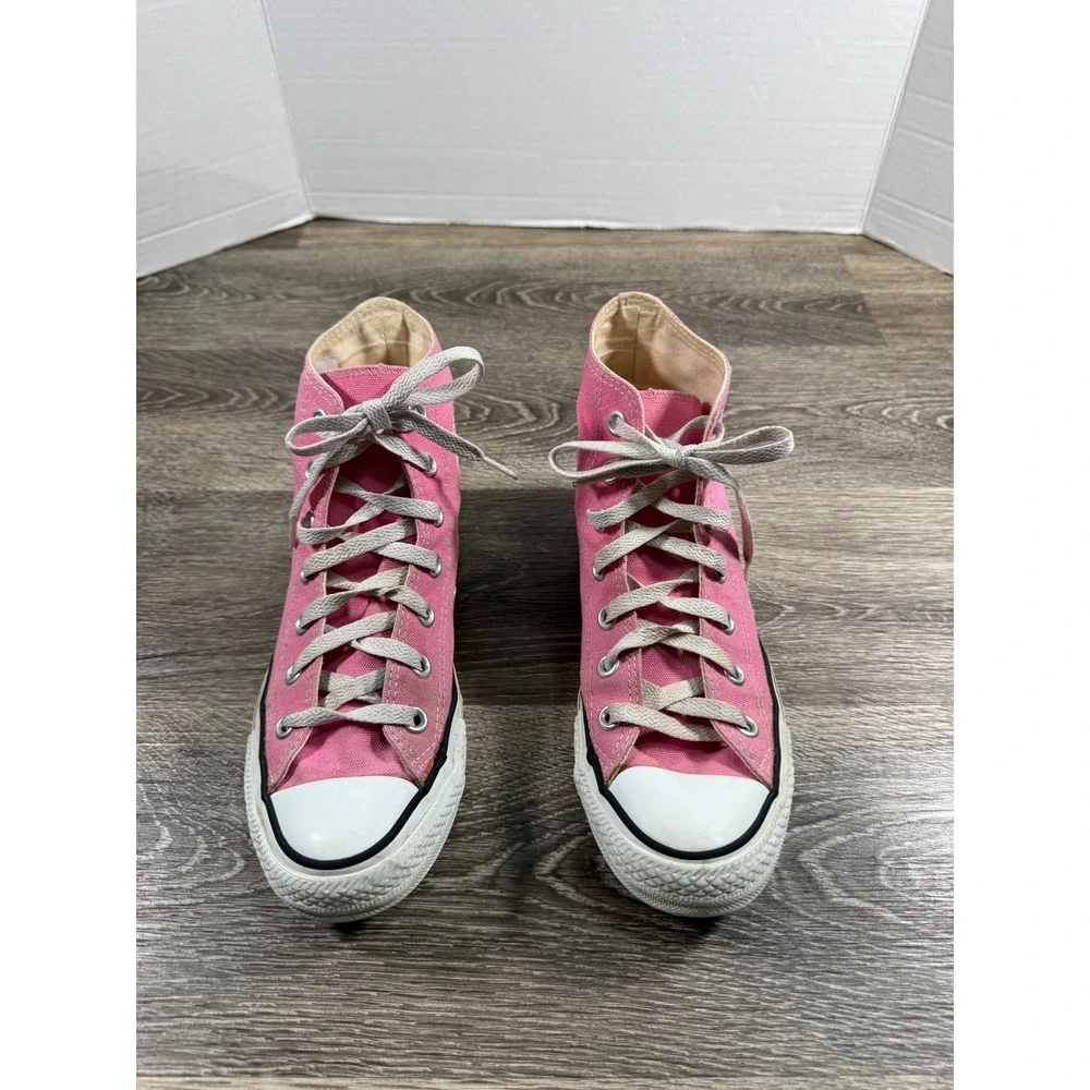 Converse Chuck Taylor All Star High Top Pink Canvas Sneakers Womens 7 Barbiecore